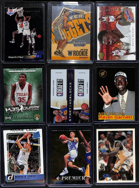 Lot of (100+) Basketball Mostly Rookies w. Shaquille O'Neal, Kevin Durant, Stephen Curry, and Many More